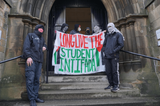 Student Protestors Occupying the Charles Wilson Building, Wednesday 19th March
